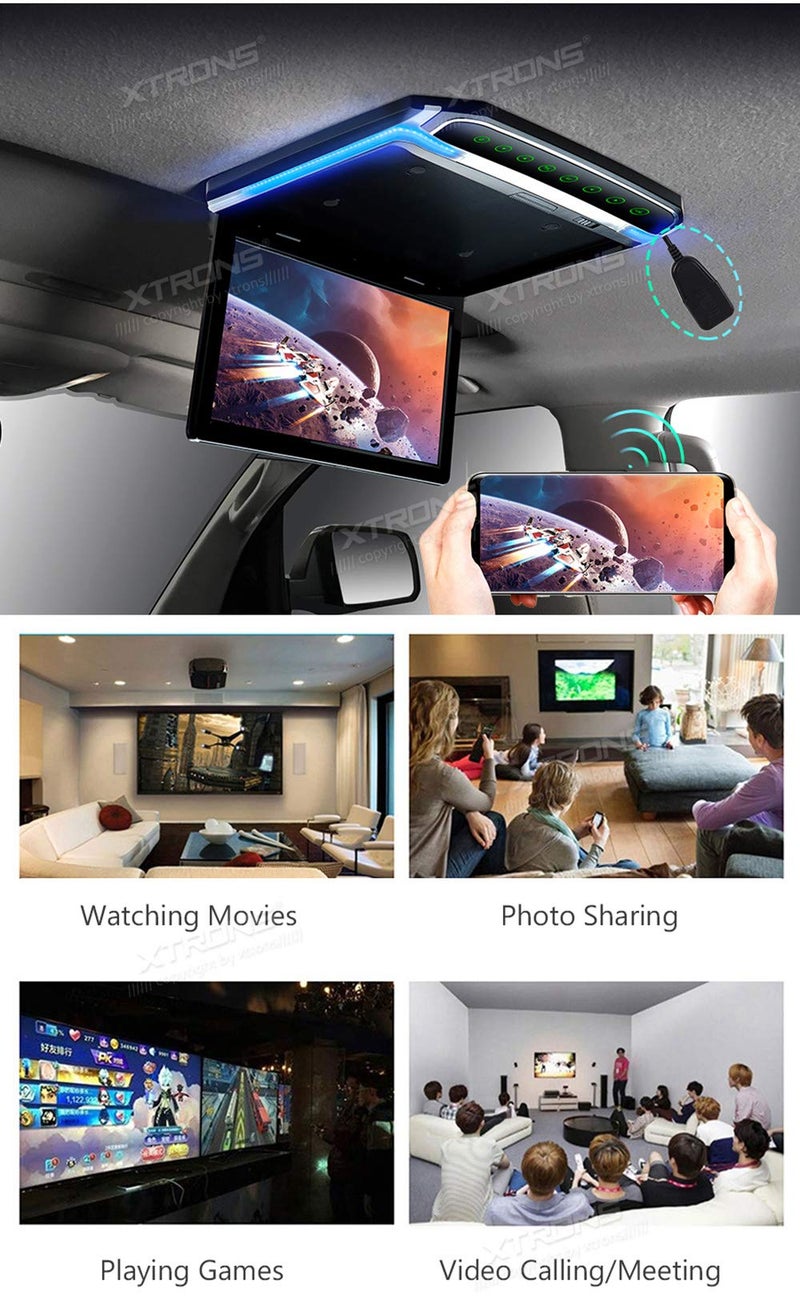 XTRONS 4K Wireless Display Adapter Airplay Miracast Dongle for TV, WiFi Display Dongle Wireless HDMI Dongle TV Receiver Screen Mirroring Adapter for iOS/Android/Monitor/Projector - Image 3